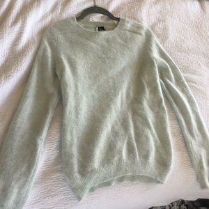 Topshop angora sweater mint green